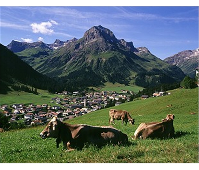 Lechtalské Alpy 2019 - Rakousko - Lech am Arlberg - uprostřed hor a pastvin