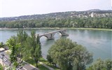 Přírodní parky a památky Provence s koupáním - Francie - Provence - Avignon, Pont St.Bénézet (1171-85), zbořený povodní 1668