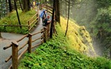 Léto v horách Bavorska a Rakouska 2020 - Rakousko -  NP Hohe Tauern - vodopády Krimmell, největší rakouské vodopády (celkem 400 metrů výšky)
