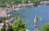 Ostrov Vis, poklad Dalmácie - Chorvatsko - Vis - město a moře