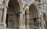 Poznávací zájezd - Francie - Francie - Chartres, katedrála, Severní portál s výjevy ze Starého zákona