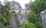 Poznávací zájezd - Sasko - Německo - NP Saské Švýcarsko - Bastei, most z roku  1851 s výhledy