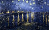 Amsterdam a Brusel, Antverpy a muzea 2020 - Vincent van Gogh, Hvědná noc nad Rhonou, 1888