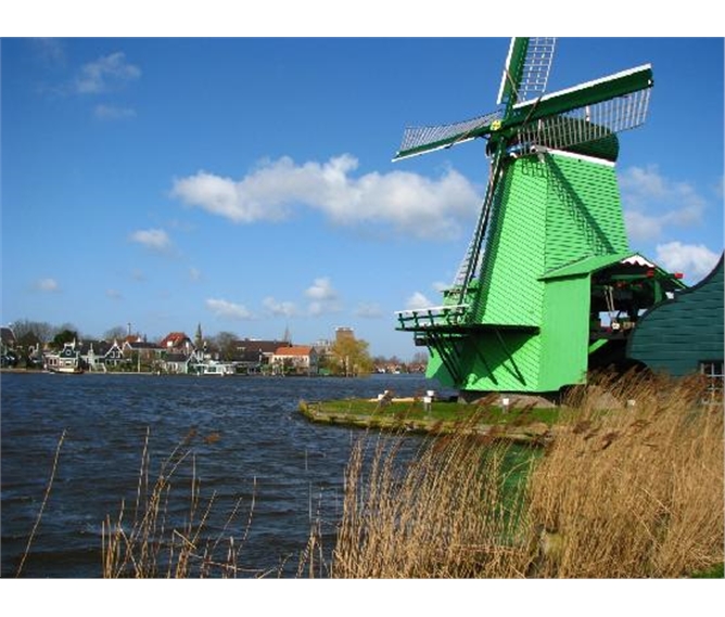 Přírodní parky a ostrovy severu Nizozemska a Gogh 2020 - Holandsko - Zaanse Schans, skanzen historické holandské vesnice