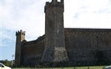 Poznávací zájezd - Toskánsko - Itálie - Toskánsko - Montalcino, pětiúhelniková tvrz, 1361, arch. Sieňané Mino Foresi a Domenico di Feo