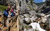 Nejkrásnější vrcholy Solné komory a Dachstein 2020 - Rakousko - soutěska Silberkarklamm s vodopády
