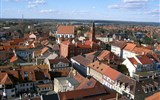 Velikonoce v Lužici, křižácké jízdy a zahrady 2020 - Německo - Lužice - Kamenz, pohled na centrum města