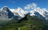 Glacier Express a Matterhorn 2020 - Švýcarsko - Eiger, Mönch a sedlo Jungfraujoch