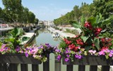 Poznávací zájezd - Languedoc - Francie - Languedoc - Narbonne, Canal de la Robine, 2 km větev Canal du Midi z Aude