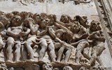 Poznávací zájezd - Umbrie - Itálie - Orvieto, dóm, Poslední soud - ďábel a jeho oběti.