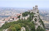 Rimini a krásy Adriatické riviéry 2020 - San Marino - věž Guaita