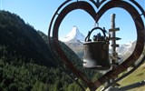 Ochutnávka Švýcarska s termály a turistikou 2020 - Švýcarsko - pohledy z trasy Gourmetweg na Matterhorn