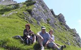 Montafon, rozkvetlá alpská zahrada 2020 - Rakousko - Alpy - odpočinek na tůře