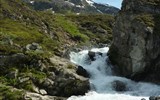 Montafon, rozkvetlá alpská zahrada 2020 - Rakousko - Montafon - divoké bystřiny brázdí horské svahy