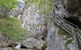 Rakouské soutěsky, kaňony a vodopády 2020 - Rakousko - Medvědí soutěska, tady se voda vyřádila