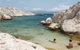 Přírodní parky a památky Provence 2020 - Francie - Provence - Île de Pomègues, pláž právě jen pro dva