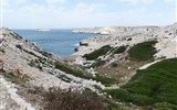 Provence s vůní levandule a koupáním, letecky 2020 - Francie - Provence -  Frioulské ostrovy, Île de Pomègues, místy zde rostou i souvislé porosty zeleně