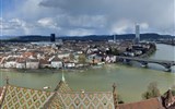 Poznávací zájezd - severní Švýcarsko - Švýcarsko - Basilej - panorama města (Wiki-Taxiarchos)