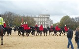 Poznávací zájezd - Londýn - Velká Británie - Anglie - Londýn, tzv. Horse Guards Parade, účastní se královnina osobní stráž,  foto A.Frčková