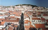 Poznávací zájezd - Lisabon - Portugalsko -  Lisabon, čtvrť Baixa a Castelo de São Jorge