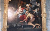 Pikardie, toulky v Ardenách, koupání v La Manche 2020 - Francie - Pikardie - Soissons, katedrála, obraz Klanění pastýřů od P.Rubense v severním transeptu