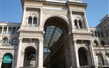 Milano - adventní víkend v Itálii - Itálie - Milán - Galerie Vittorio Emanuele II, hl. vstup postaven jako triumfální oblouk