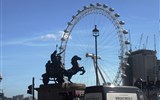 Vánoční Londýn - město historie - Anglie - Londýn - mezi dominanty města patří i obří ruské kolo