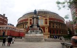 Vánoční Londýn - město historie - Anglie - Londýn - koncertní síň Royal Albert Hall, 1867-71, stavba silně ovlivněna stavitelem drážďanské opery G.Semperem