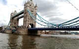 POZNÁVACÍ ZÁJEZDY - Anglie - Londýn - Tower Bridge, vybudován přes Temži 1886-1894, použito přes 11.000 tun ocele
