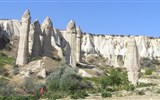 Krásy turecké Kappadokie s pěší turistikou 2020 - Turecko - Love Valley, Kapadocie patřila Chetitům, Lýdům, Peršanům, Římanům, ...