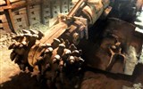 Sedm divů Slezska vlakem 2020 - Polsko - Zabrze - důl Quido, těžební stroj (uhelný kombajn) přímo na staré uhelné čelbě