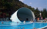 Poznávací zájezd - oblast Tokaj - Maďarsko, Miskols-Tapolca, venkovní bazény termálního koupaliště