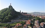 Francouzské sopky a památky kraje Auvergne - Francie - Auvergne - Puy en Velay, panorama města