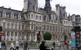 Paříž a zámek Versailles - Francie - Paříž - Hotel de Ville, stará radnice ze 17.stol 1871 vyhořela, rekonstruována do původní podoby
