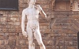 Florencie, kolébka renesance a galerie Uffizi 2020 - Itálie - Toskánsko - Florencie, David od Michelangela, 1501-4, carrarský mramor