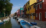 Benátky a ostrovy, koupání a Bienále architektury 2018 - Itálie, Benátsko, Burano