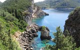 Poznávací zájezd - Řecko a ostrovy - Řecko, Korfu, skalnaté pobřeží
