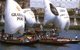 Porto, víno, památky a řeka Douro 2020 - Portugalsko - Porto - lodě které v minulosti vozili známé portské